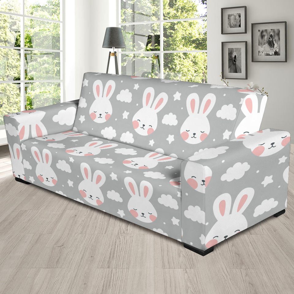 Rabbit Cloud Pattern Sofa Slipcover