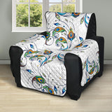 Peacock feather pattern Recliner Cover Protector