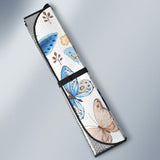 Blue Butterfly Pattern Car Sun Shade