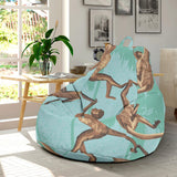 Monkey Palm Tree Background Bean Bag Cover