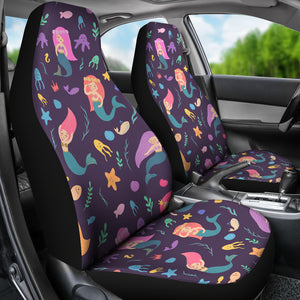 Beautiful Mermaid Fish Jellyfish Algae Other Marine World Universal Fit Car Seat Covers