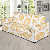 Hand Drawn Onion Pattern Sofa Slipcover