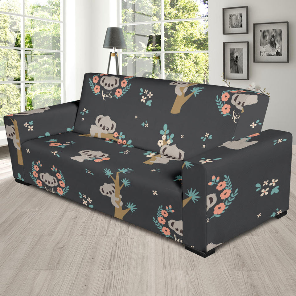 Cute Koala Pattern Sofa Slipcover
