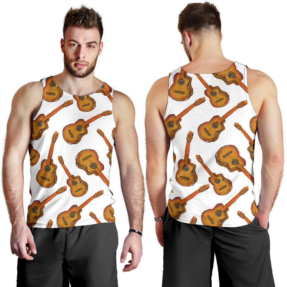 Paint Guitar Pattern Men Tank Top
