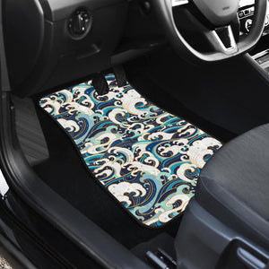 Japanese Wave Pattern Front Car Mats