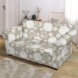 Scallop Shell Pattern Loveseat Couch Slipcover