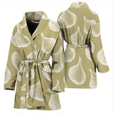 Garlic Design Pattern Women'S Bathrobe