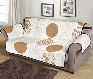 Gold Texture mushroom pattern Sofa Cover Protector