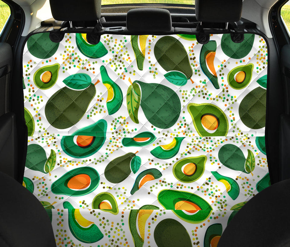Avocado Design Pattern Dog Car Seat Covers