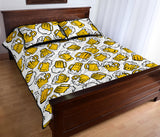 Beer design pattern Quilt Bed Set
