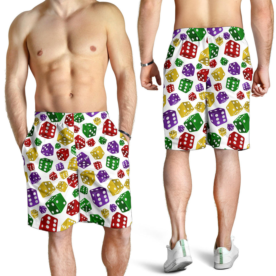 Dice Pattern Print Design 03 Men Shorts