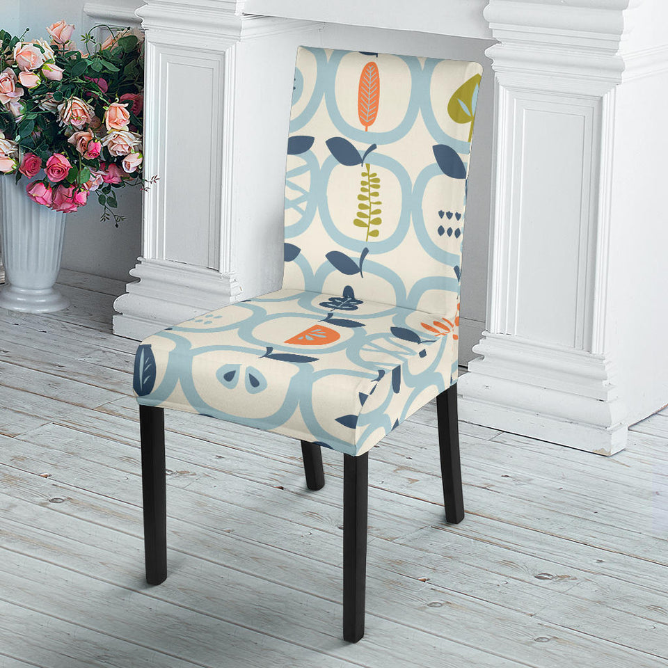 Apples Leaves Pattern Dining Chair Slipcover