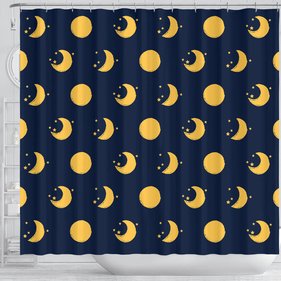 Moon Star Pattern Shower Curtain Fulfilled In US