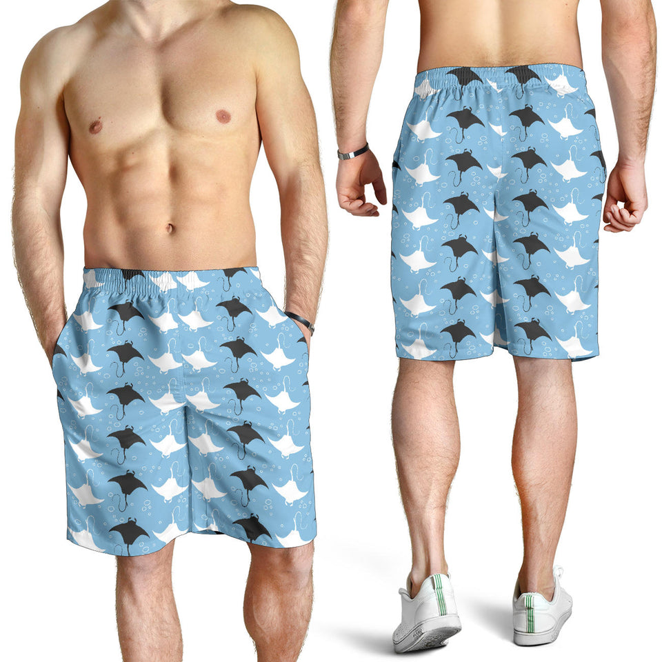 Stingray Pattern Print Design 03 Men Shorts