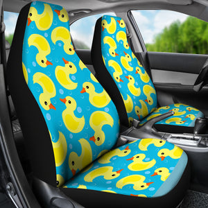 Duck Toy Pattern Print Design 04 Universal Fit Car Seat Covers