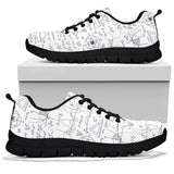 Math Pattern Print Design 03 Sneakers Pillow