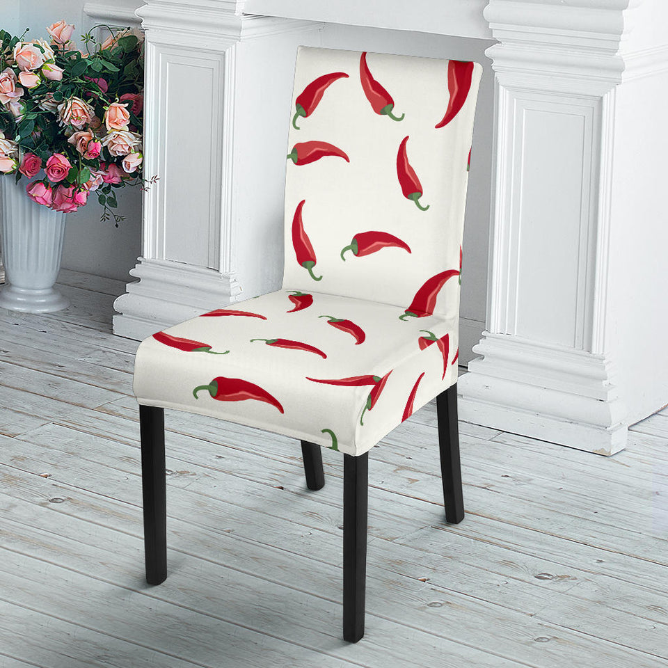 Chili Peppers Pattern Dining Chair Slipcover