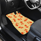 Goldfish Pattern Print Design 02 Front and Back Car Mats