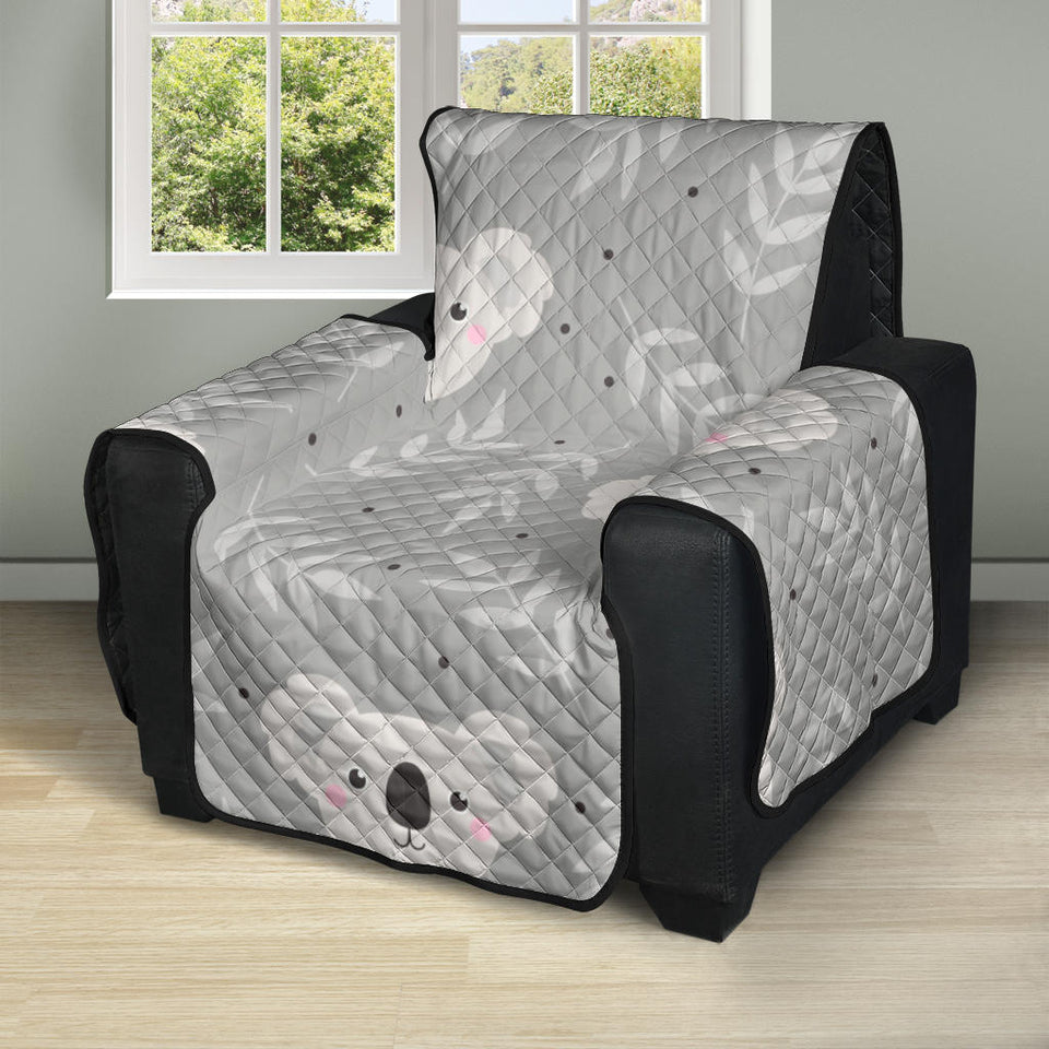 Cute koala leaves pattern Recliner Cover Protector