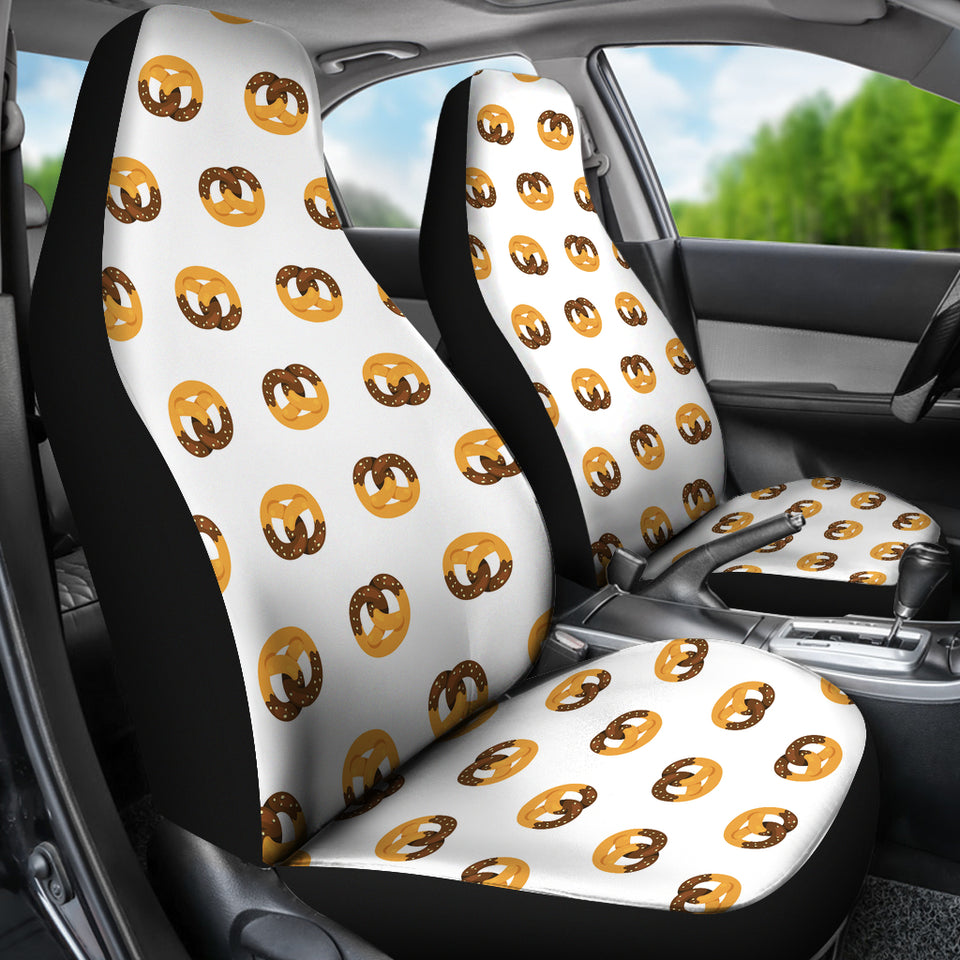Pretzels Pattern Print Design 02 Universal Fit Car Seat Covers
