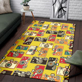 Camera Pattern Print Design 02 Area Rug