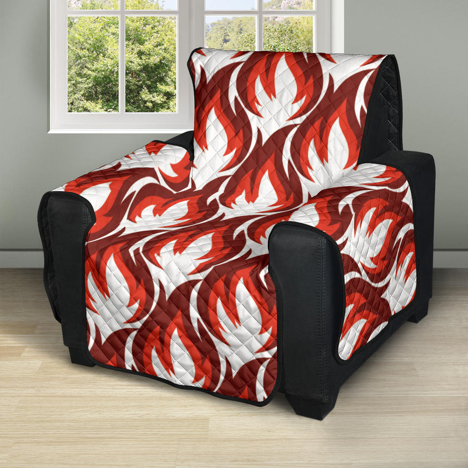 Fire flame symbol design pattern Recliner Cover Protector