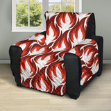 Fire flame symbol design pattern Recliner Cover Protector