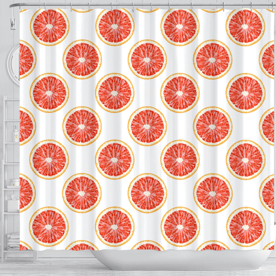 Grapefruit Pattern Shower Curtain Fulfilled In US