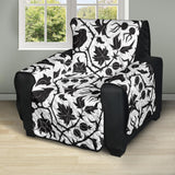 Crow dark floral pattern Recliner Cover Protector