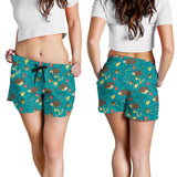 Hedgehog Pattern Print Design 01 Women Shorts