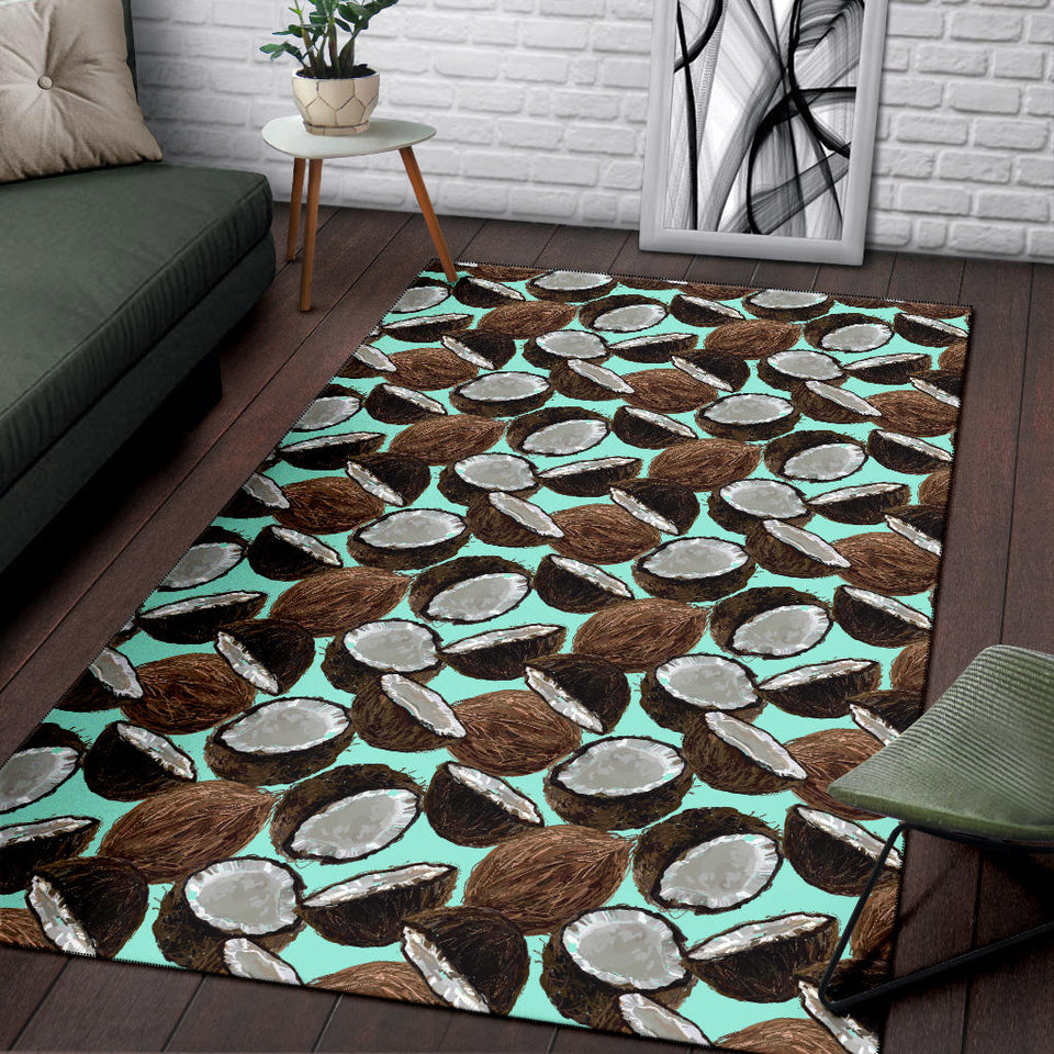Coconut Pattern Print Design 03 Area Rug