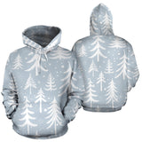 Christmas Tree Winter Forest Pattern Men Women Pullover Hoodie