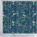 Butterfly Leaves Pattern Shower Curtain Fulfilled In US