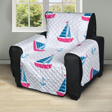 Sailboat anchor pattern Recliner Cover Protector