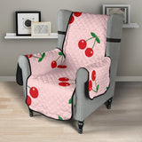 cherry pattern pink background Chair Cover Protector