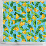 Banana Leaves Banana Design Pattern Shower Curtain Fulfilled In US