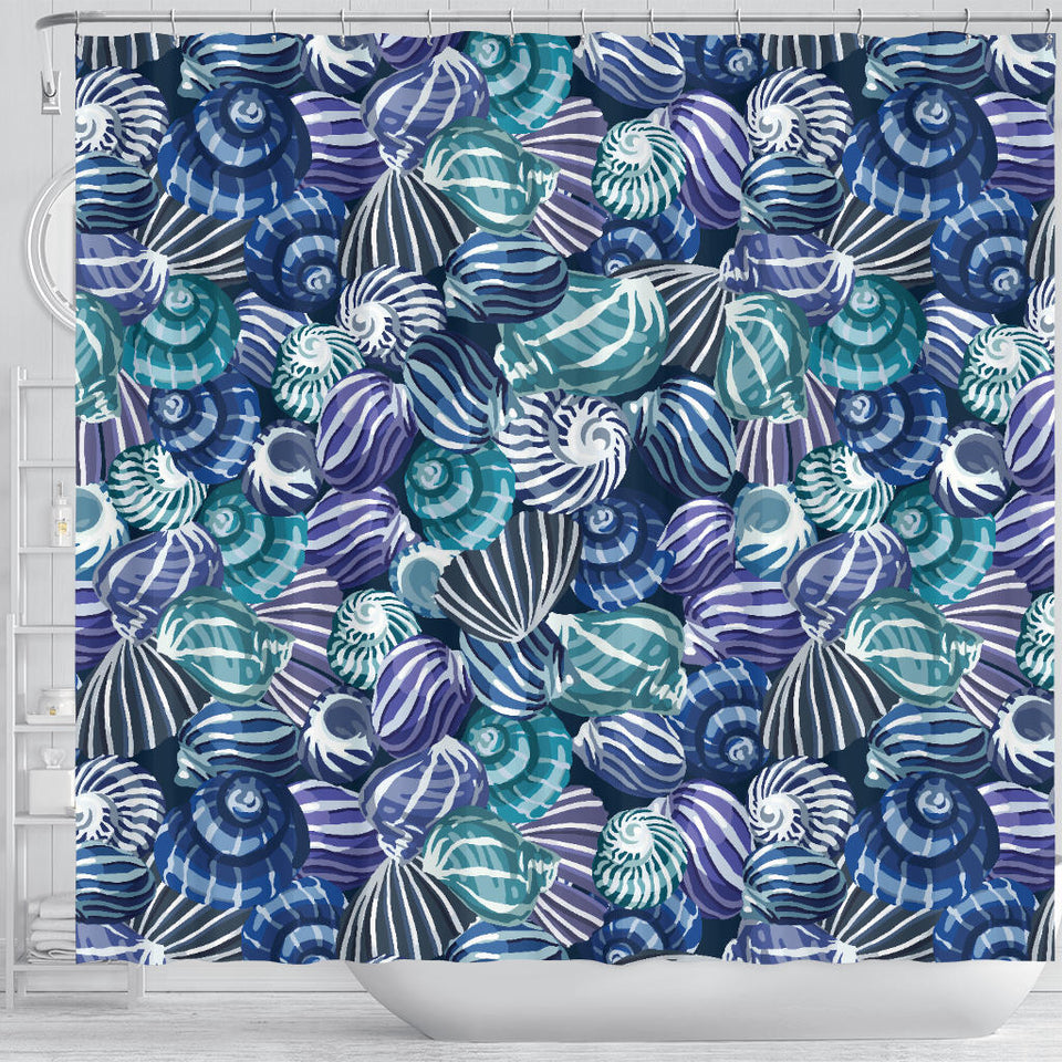 Shell Design Pattern Shower Curtain Fulfilled In US