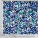 Shell Design Pattern Shower Curtain Fulfilled In US
