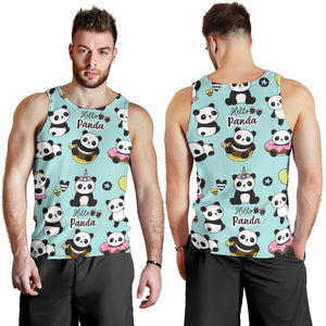 Cute baby panda pattern Men Tank Top