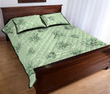 broccoli sketch pattern Quilt Bed Set
