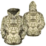Light Green Camo Camouflage Pattern Men Women Pullover Hoodie