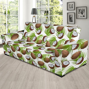 Coconut Pattern Print Design 04 Sofa Slipcover
