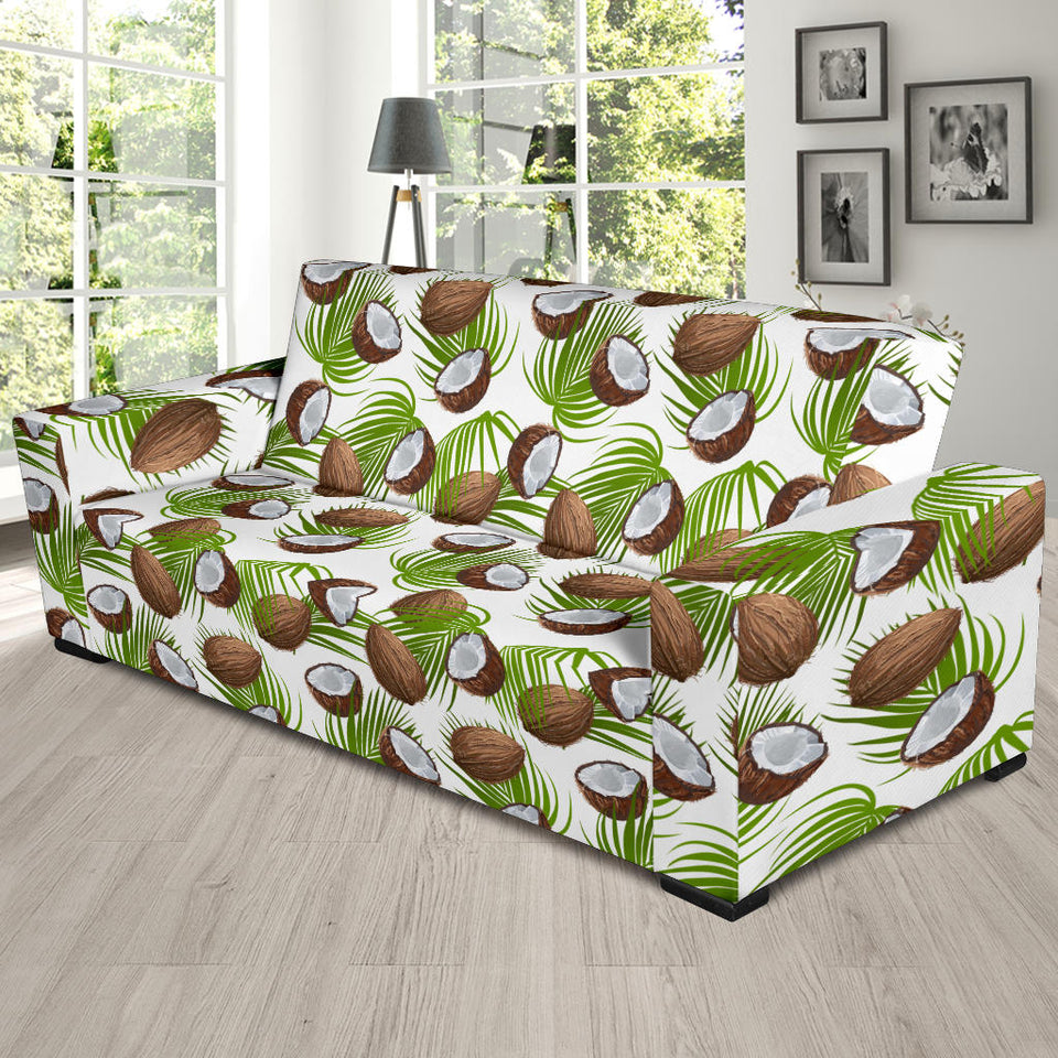 Coconut Pattern Print Design 04 Sofa Slipcover