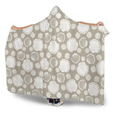 Scallop Shell Pattern Hooded Blanket