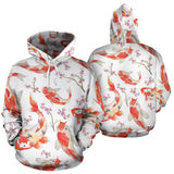 Watercolor Koi Fish Carp Fish Pattern Men Women Pullover Hoodie