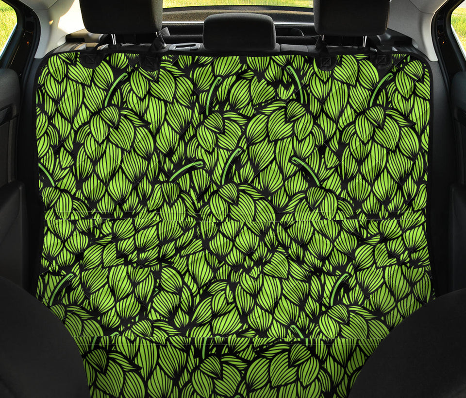Green Hop Pattern Dog Car Seat Covers