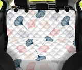 Black Gray Cream Coral Ginkgo Leaves Pattern Dog Car Seat Covers