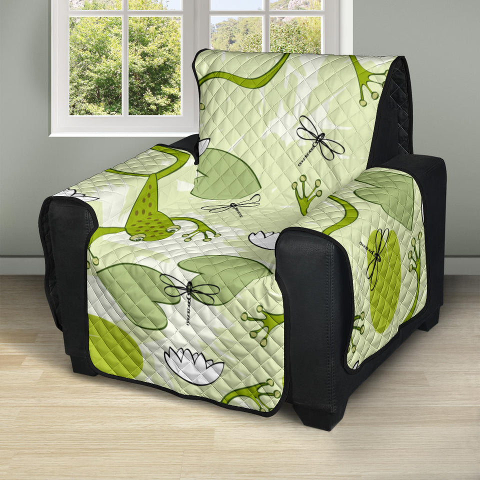 Cute frog dragonfly pattern Recliner Cover Protector