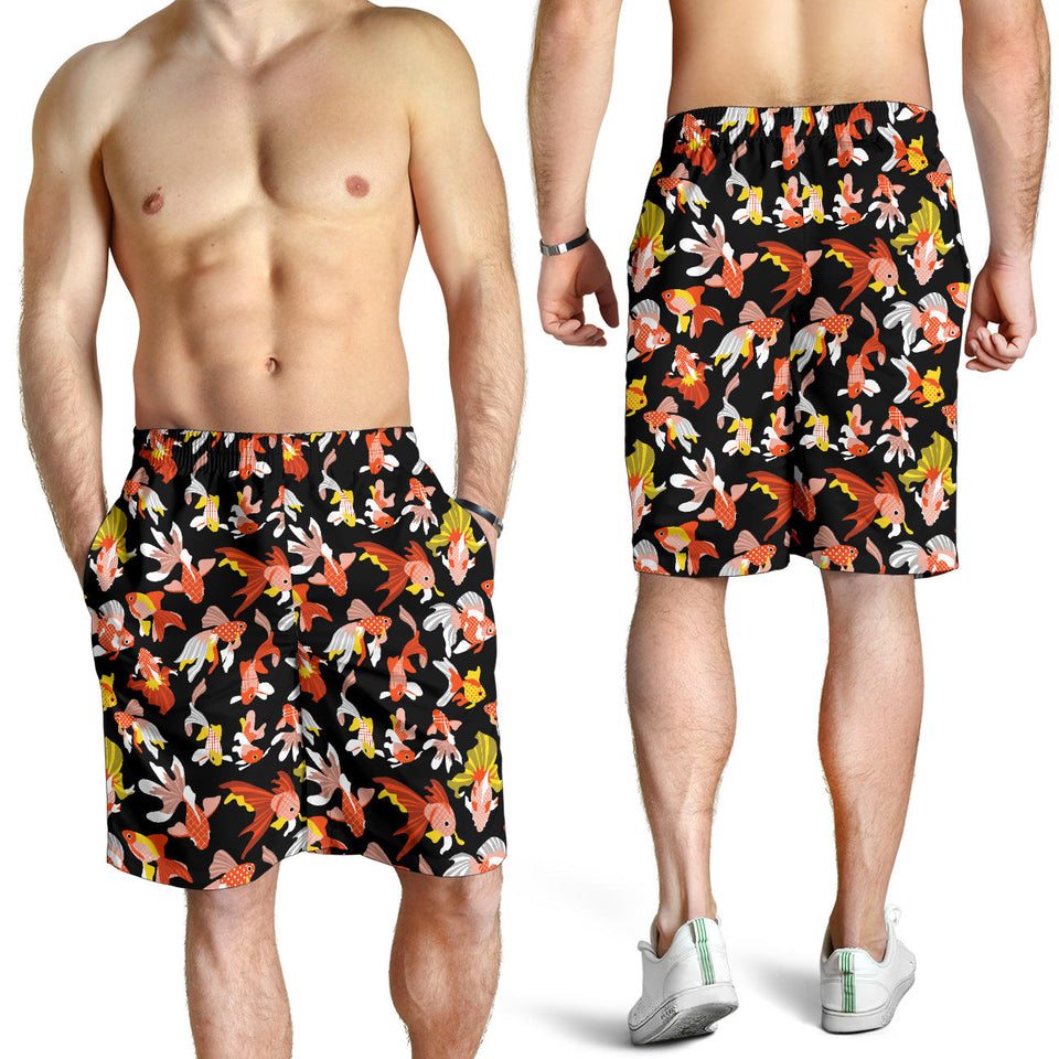 Goldfish Pattern Print Design 03 Men Shorts