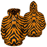 Bengal Tigers Skin Print Pattern Men Women Pullover Hoodie